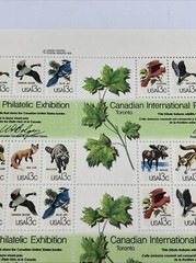 USPS Canadian International Philatelic Exhibition 13 Cent Stamps 25 Full Sheets