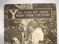 Rare ( 1 Cent 1 ) U. S. George Washington Postage Stamp Valentines Postcard