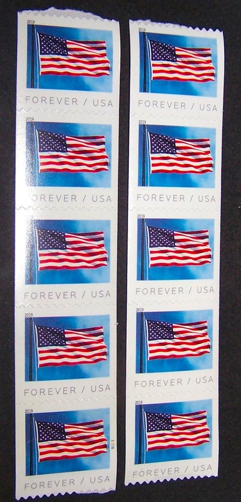 10 Forever Stamps – Brand New 2019 from coil MNH