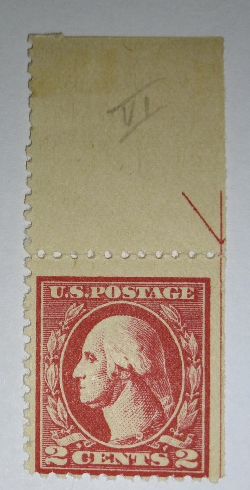 George Washington two cent stamp Scott number 528A NH carmine IV