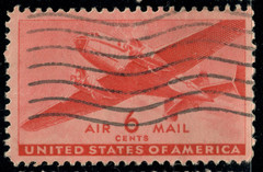 USA – 1941 – Airmail – Twin-Motor Transport Plane – 6¢ – #3310