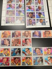 Collectors Lot of Jazz Singers/Popular Singers Postal Stamps – NEW – not hinged