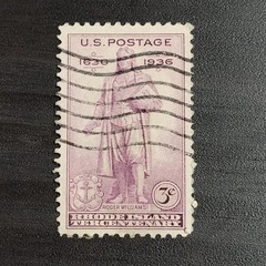 1936: 3 Cents, Rhode Island Tercentenary, Scott #777 – Vintage USA Stamp