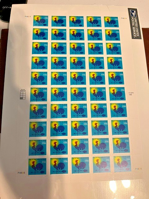 Scott #3257. USPS 1998 Full sheet of 50. The «H» Rate Make-up Stamp. Sealed. MNH