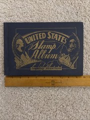 Vintage 1930s U.S. Stamp Album – 1893 Columbians, Prexies, Airmail & Philippines
