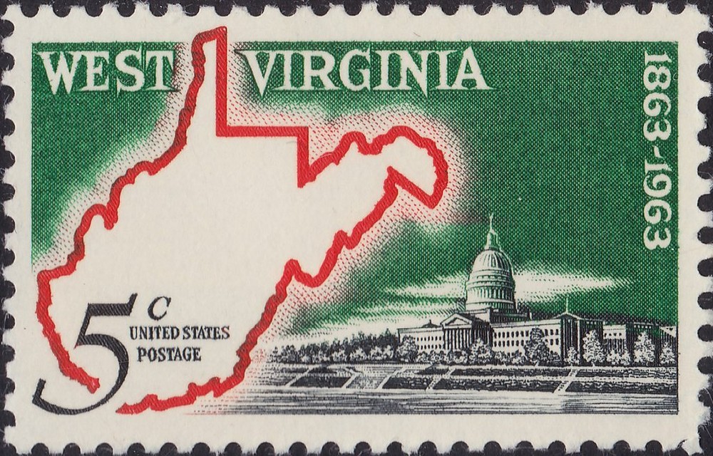USA 1963 – Statehood West Virginia, 1863-1963 Anniversary – MNH Stamp—Sc.#1232
