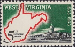 USA 1963 – Statehood West Virginia, 1863-1963 Anniversary – MNH Stamp—Sc.#1232