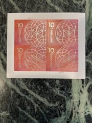 Block Sheet of 4 Mint MNH  #5755 $10 10 Dollars Floral Geometry Stamps