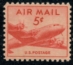 USA – 1947 – Airmail – DC-4 Skymaster – 5¢ – #3182