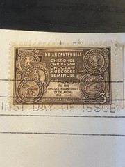 US Stamp 1948 Five Tribes Oklahoma – 3 Cent Stamp – First Day Of Issue