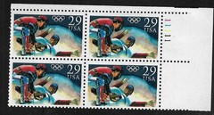 USA SC # 2619 Olympic Baseball – Plate Number BLK4 .MNH