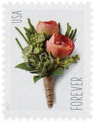 40 «CELEBRATION BOUTONNIERE» FOREVER STAMPS Wedding Invitations RSVP