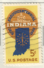 USA – 1966 The 150th Anniversary of Indiana Statehood