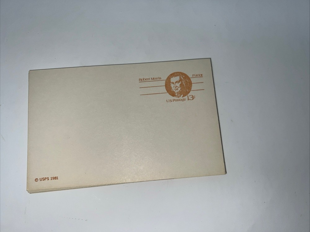 Scott UX93 Robert Morris, 13c postage card 12 Cards