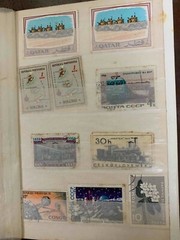 vintage POSTAGE STAMPS collection Book Various countries set