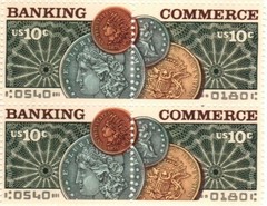United States 10¢ Banking & Currency Postage Stamp #1577-78 Pack of 100