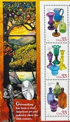 AMERICAN GLASS Vintage USPS STAMP PAGE United States Postal Service