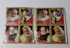 16 Santa Claus «Sparkling Holiday» First Class Christmas Stamps, Face $10.88