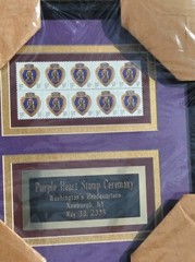Purple Heart Stamp Ceremony Framed Display – Washington’s Headquarte