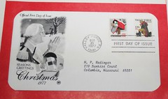 First Day of Issue Souvenir Page Christmas Valley Forge 1977 Stamp