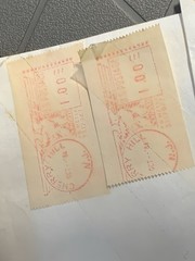 Twenty Nine(29) USPS Vintage 1984 Meter Stamps $50 Value Cherry Hill NJ