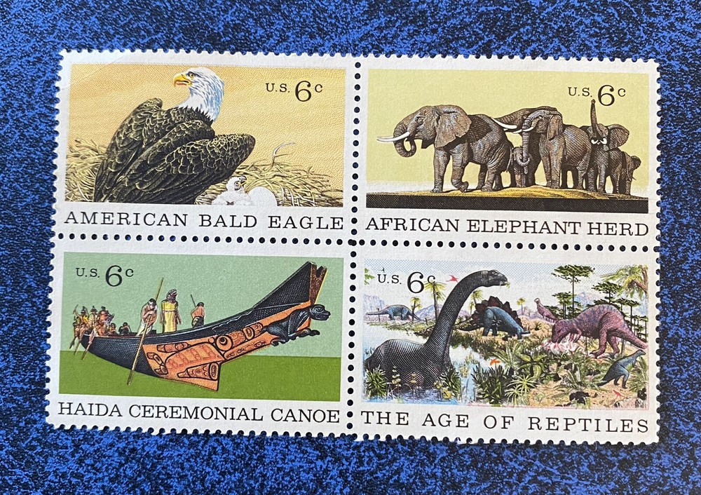 US stamps sc #1387-90 natural history 6c 1970 MNH B4