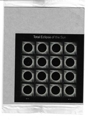 US SCOTT 5211 PANE OF 16 ECLIPSE OF THE SUN FOREVER STAMPS MNH WITH SLEEVE