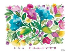 Celebration Blooms Forever Postage Stamps – Sheet of 20, USPS Floral Design, #58