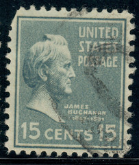 USA – 1938 – Presidential Issue – James Buchanan – 15¢ – #3651