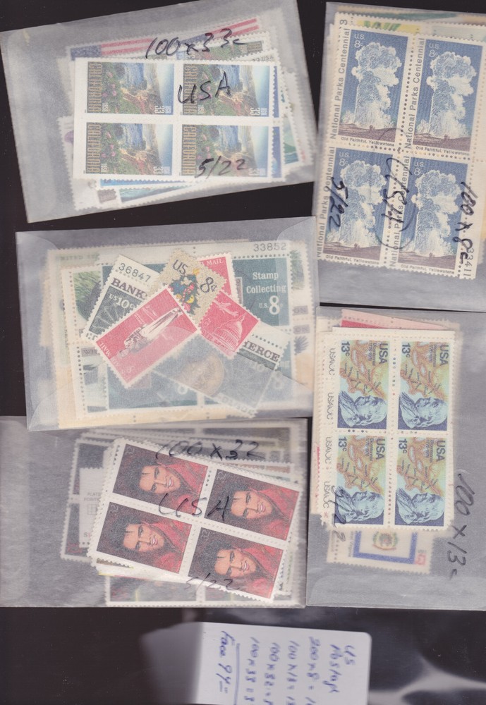 USA postage Face Value $94.00 counted and packaged your price $74.00