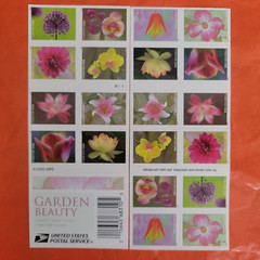 Sheet of 20 Garden Beauty Stamp 1 booklet Wedding Celebration Anniversary Stamps