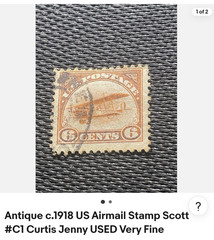 stamp jenny 6 cent stamp used