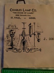 Scott C19 1937 Stamp 6 Cent Air Mail Envelope 1937 Charles Lamp Co St Paul Minn