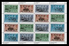 Canada -Full Pane of 16 -2nd World War – 1944, Victory in Sight #1537-1540 -MNH
