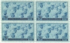 United States 3¢ US Navy WWII Postage Stamp #935 x 100 Singles