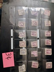 1 2 3 cent George. Washington stamps