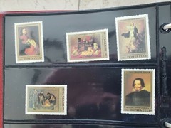 1990 USA & Soviet Stamps Creatures of the Sea Album + USSR Hermitage Stamps 1984