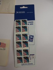 USPS First Class Flag Stamps Set of 40 New with 15 VTG Notecards