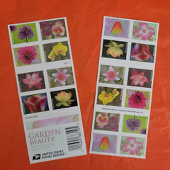 Sheet of 20 Garden Beauty Stamp 1 booklet Wedding Celebration Anniversary Stamps