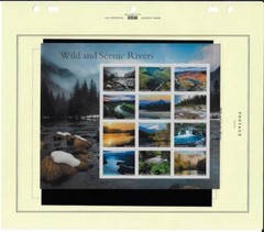 US SCOTT 5381 SHEET OF 12 WILD & SCENIC RIVERS STAMPS FOREVER MNH