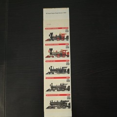 US Mint Booklet of Stamps, Scott # BK216, American Steam Locomotives 20 29c