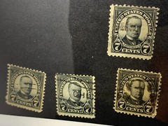 1923 US Stamp 7 Cents «William McKinley» – Scott #559 – Used (4x)