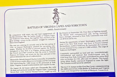 Battles of Virginia Capes and Yorktown Stamp FDC 1981 200 Anniversary
