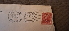 1903 red George Washington 2 cent stamp