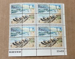 US Postage Block of 16 National Parks Cape Hatteras 2c #1448-51