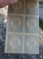Complete Book of 24 (3 Cent) Liberty Purple Stamps – Great Condition