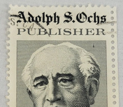 U.S. Postage ~ Adolph S. Ochs/Publisher ~ 13¢ Stamp ~ Posted ~ 1976 ~ Q91