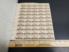 Vtg ’56 Pronghorn Antelope Wildlife Conservation 3 Cent USPS Postage Stamp Sheet