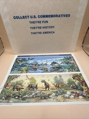 Full Sheet of 15 THE WORLD OF DINOSAURS 32¢ US Postage Stamps USA Mint Unhinged