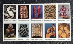 USA2004 #3873 37c Art of the American Indian – Block of 10 From Sheet Mint NH